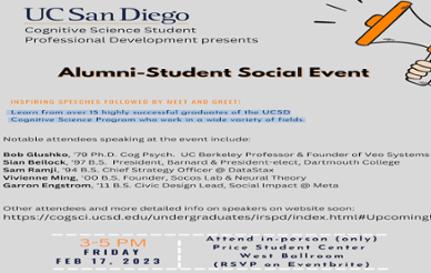 Alumni-Student Social Event Flyer